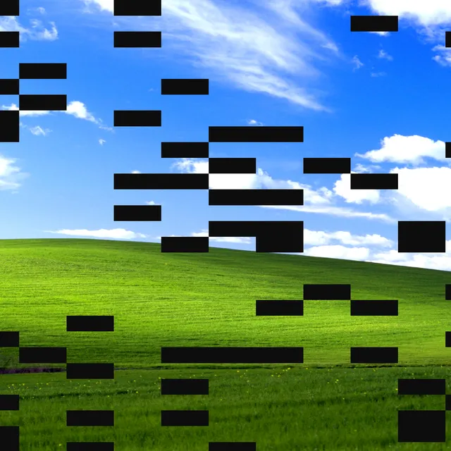 Image preview interrupted by scattered dark rectangular regions.